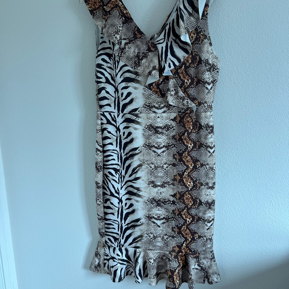 Animal Print Sleeveless Dress